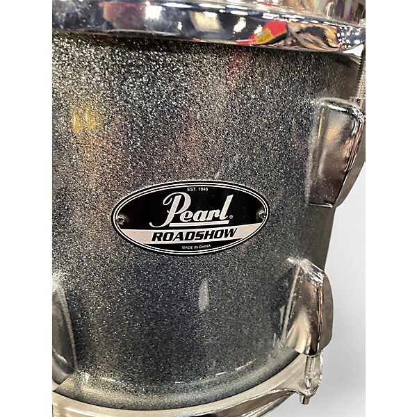 Used Pearl 5 Piece Roadshow Ice Blue Sparkle Drum Kit