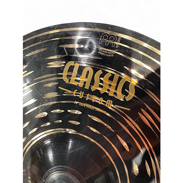 Used MEINL 14in Classic Custom Medium Hi Hat Pair Cymbal