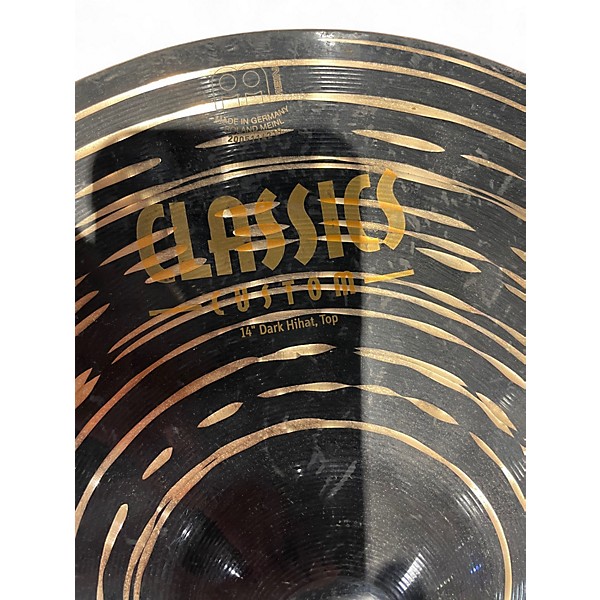 Used MEINL 14in Classic Custom Medium Hi Hat Pair Cymbal
