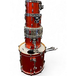 Used Pearl 5 Piece Vision Metallic Orange Drum Kit