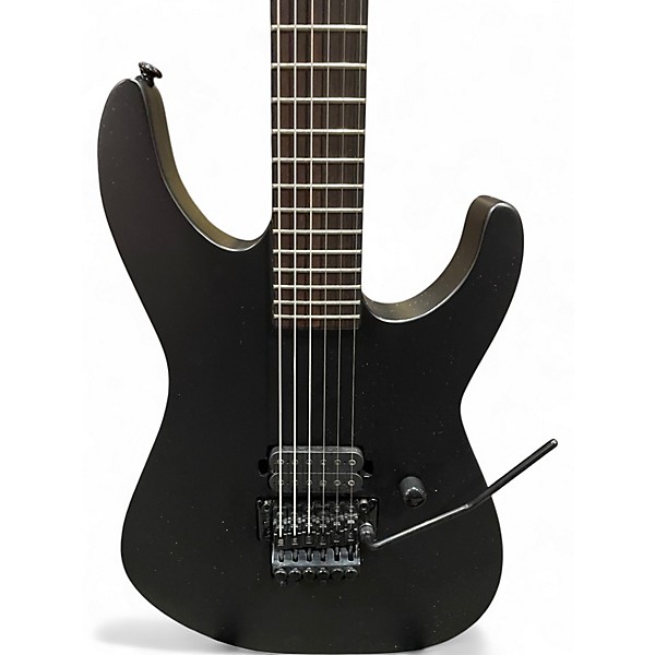 Used ESP LTD M-BLACK Satin Black Solid Body Electric Guitar