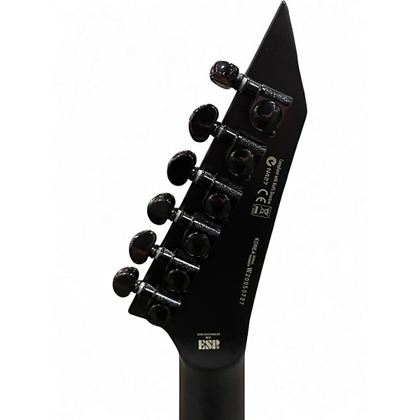 Used ESP LTD M-BLACK Satin Black Solid Body Electric Guitar