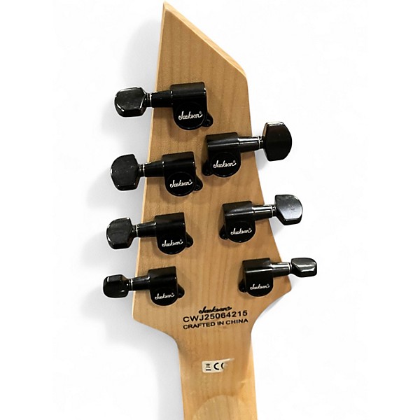 Used Jackson JS22-7 Dinky 7 String Black Solid Body Electric Guitar