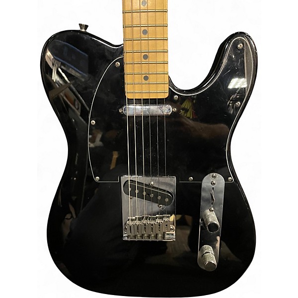 Used Fender Deluxe Telecaster Black Solid Body Electric Guitar