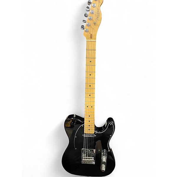 Used Fender Deluxe Telecaster Black Solid Body Electric Guitar