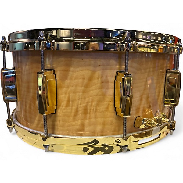 Used Ludwig 14in Limited-Edition Maple Exotic With Steinway Crown Jewel Venee Iced Birch Drum
