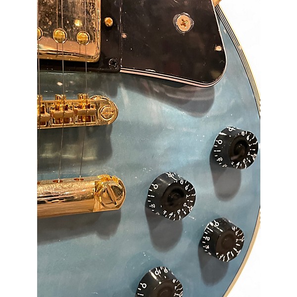 Used Epiphone Les Paul Custom TRANSLUCENT BLUE Solid Body Electric Guitar