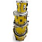 Vintage 1980s SONOR 4 Piece LITE LEMON YELLOW Drum Kit