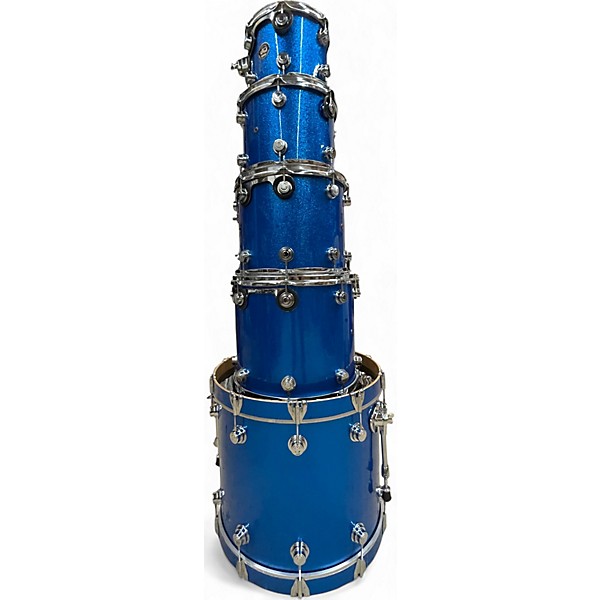 Used DW 5 Piece Collector's Series BLUE SPARKLE Drum Kit