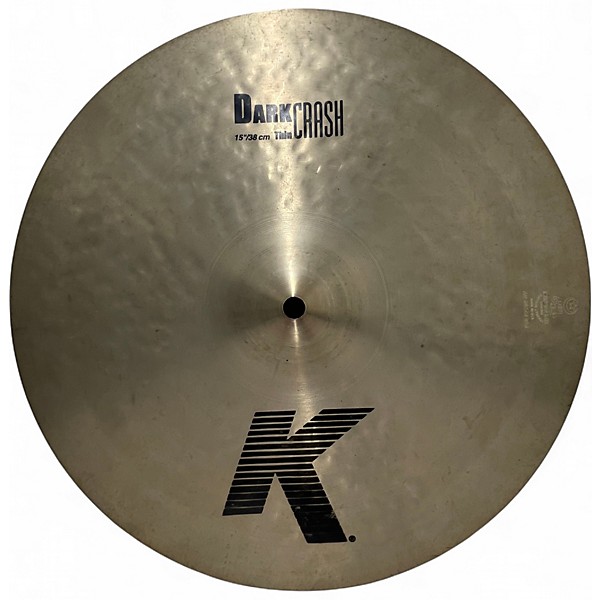 Used Zildjian 15in K Thin Dark Crash Cymbal