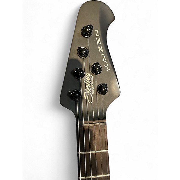 Used Sterling by Music Man KAIZEN Flat Black Solid Body Electric Guitar