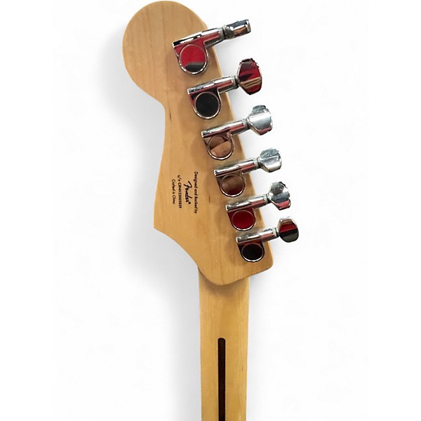 Used Squier Standard Stratocaster Black and White Solid Body Electric Guitar