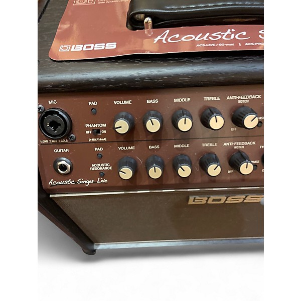 Used BOSS acs live Acoustic Guitar Combo Amp