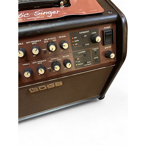 Used BOSS acs live Acoustic Guitar Combo Amp