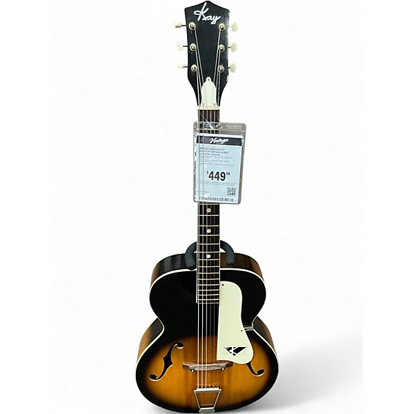 Vintage 1960s Kay P7 Archtop Vintage Burst Acoustic Guitar