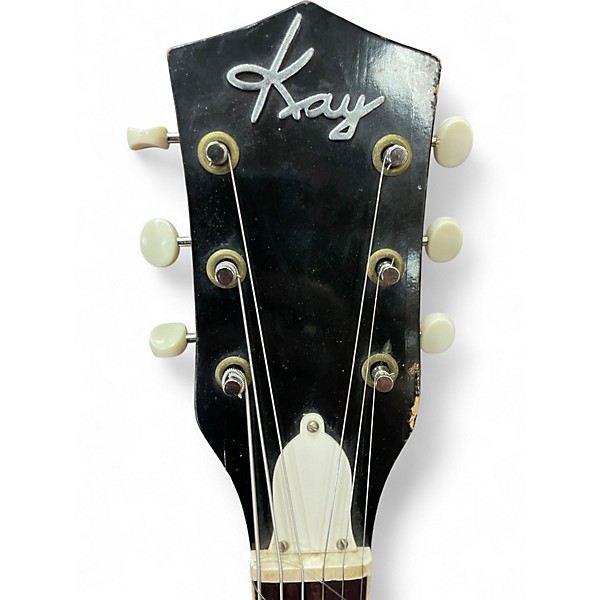 Vintage 1960s Kay P7 Archtop Vintage Burst Acoustic Guitar