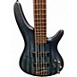 Used Ibanez SR305 5 String Blue to Black Fade Electric Bass Guitar