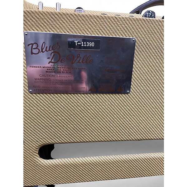 Used Fender Blues Deville 60W 4x10 Tweed Tube Guitar Combo Amp