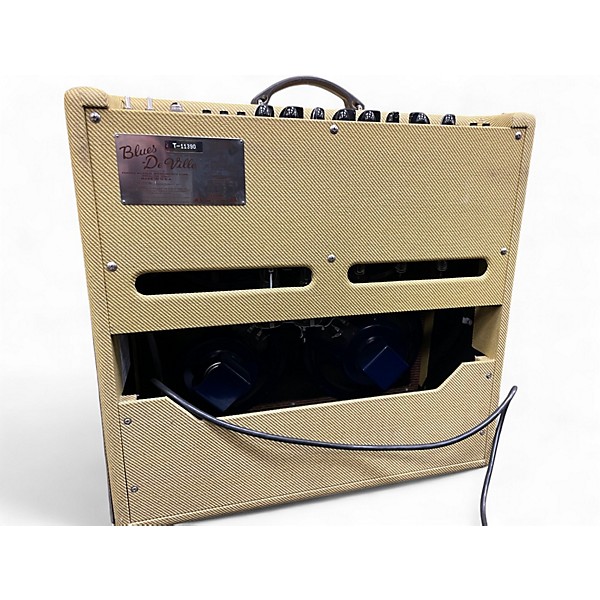 Used Fender Blues Deville 60W 4x10 Tweed Tube Guitar Combo Amp