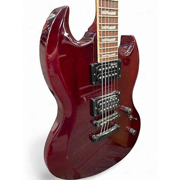 Used ESP LTD Viper 256 Chrome Red Solid Body Electric Guitar