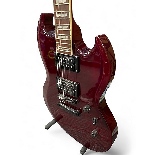 Used ESP LTD Viper 256 Chrome Red Solid Body Electric Guitar