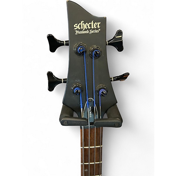 Used Schecter Guitar Research STEALTH 4 Satin Black Electric Bass Guitar
