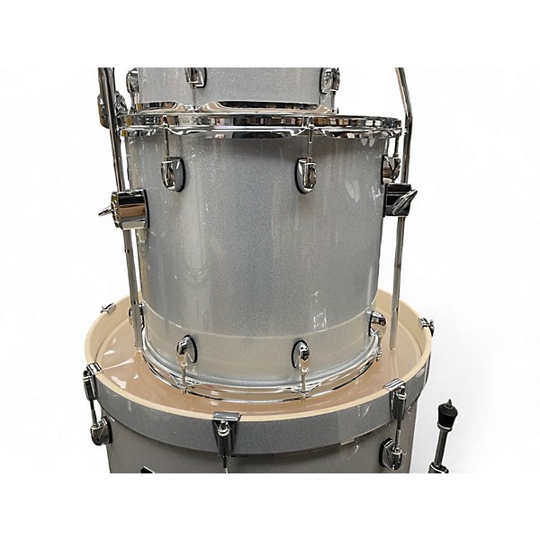 Used Gretsch Drums 4 Piece Energy Silver Sparkle Drum Kit