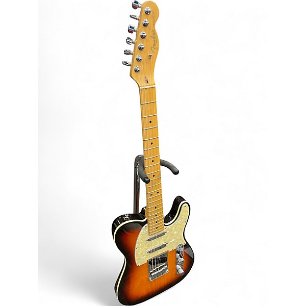 Vintage 1998 Fender Telecaster Plus Antique Burst Solid Body Electric Guitar