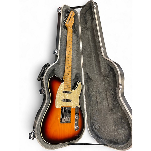 Vintage 1998 Fender Telecaster Plus Antique Burst Solid Body Electric Guitar