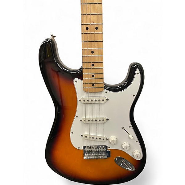 Used 2000s Fender Classic Series '60s Stratocaster 3 Tone Sunburst Solid Body Electric Guitar
