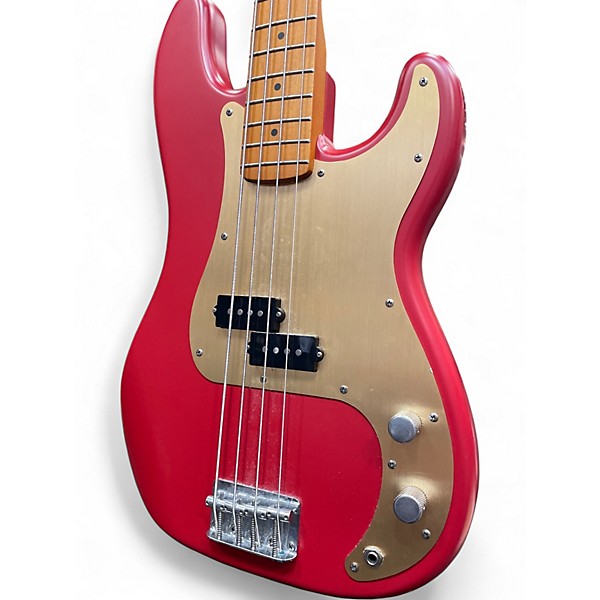 Used Squier 40TH ANNIVERSARY PRECISION BASS VINTAGE EDITION Dakota Red Electric Bass Guitar