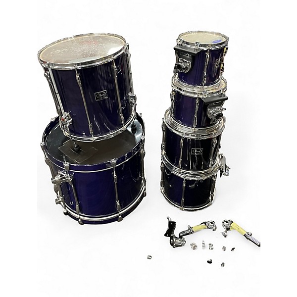 Used Pearl 6 Piece Export Purple Drum Kit