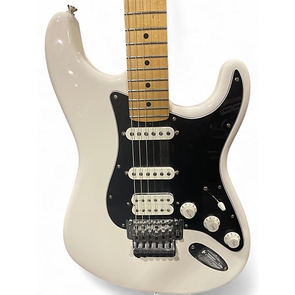 Used Fender Player Stratocaster HSS Floyd Rose Pearl White Solid Body Electric Guitar