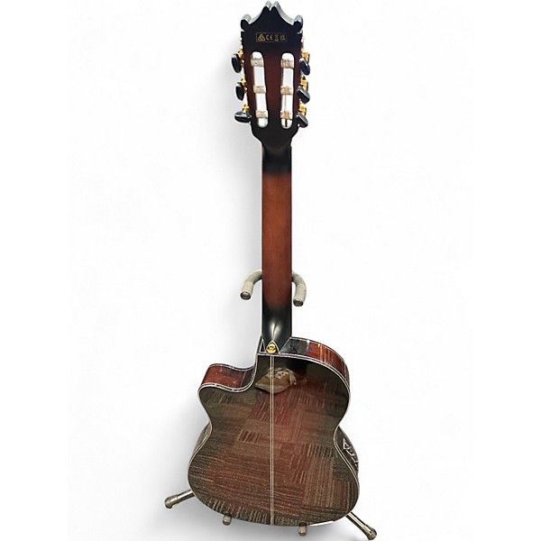 Used Ibanez GA35TCE Black Classical Acoustic Electric Guitar