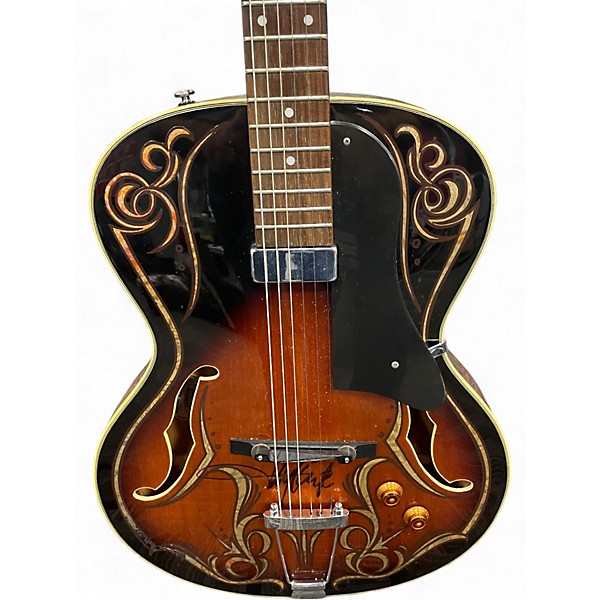 Used Washburn HB15 Tobacco Burst Hollow Body Electric Guitar