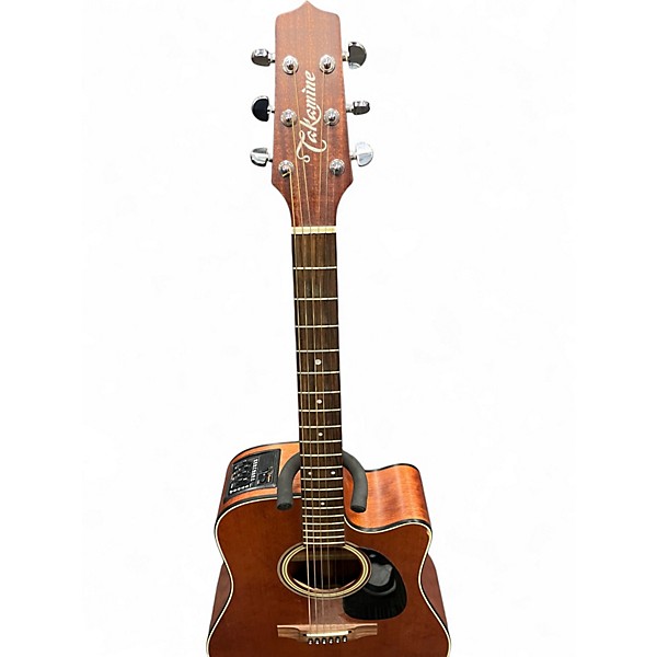 Used Takamine EF340SCGN Natural Acoustic Electric Guitar