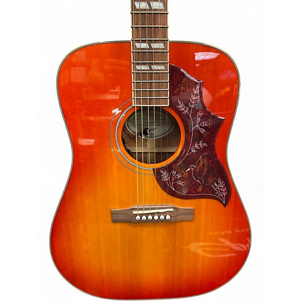 Used Epiphone HUMMINGBIRD STUDIO Faded Cherry Acoustic Electric Guitar