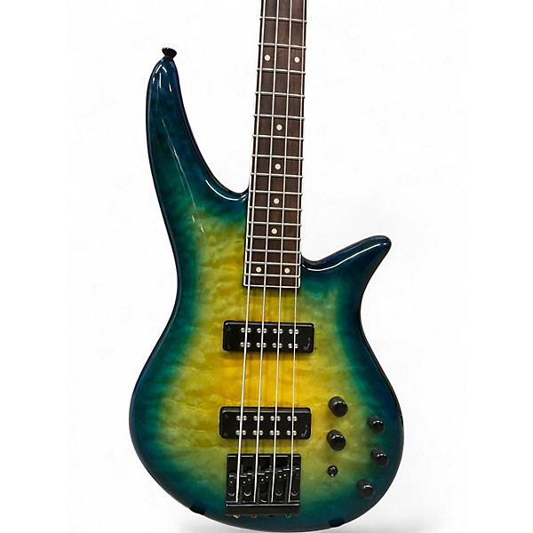 Used Jackson X Series Spectra IV SBXQ AMBER BLUE BURST Electric Bass Guitar