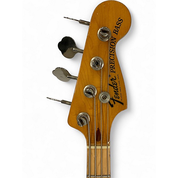 Vintage 1975 Fender Precision Bass Natural Electric Bass Guitar