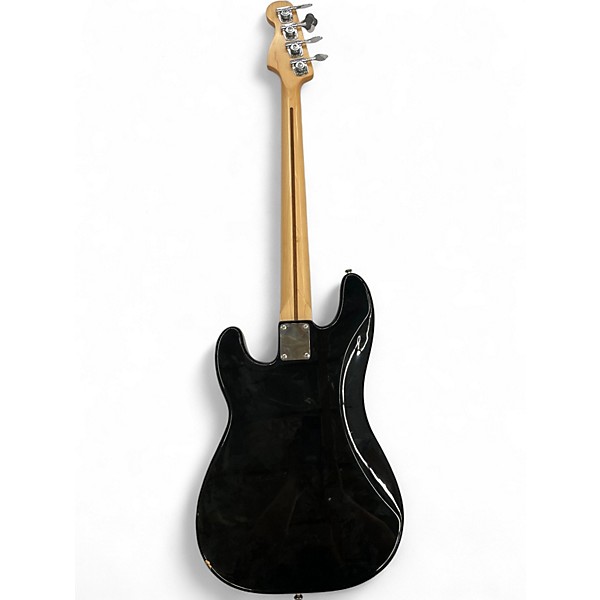 Used Fender Standard Precision Bass Black and White Electric Bass Guitar