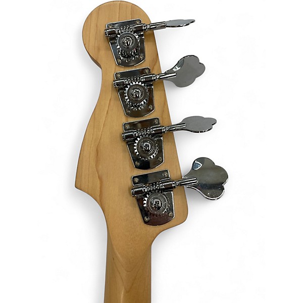 Used Fender Standard Precision Bass Black and White Electric Bass Guitar