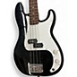 Used Fender Standard Precision Bass Black and White Electric Bass Guitar