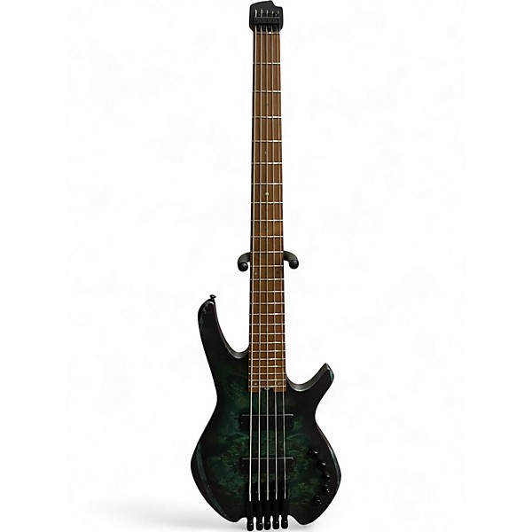 Used Cort Space 5 Green Electric Bass Guitar