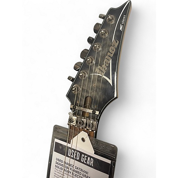 Used Ibanez  SATRIANI S620EXQM FLAMED GRAY Solid Body Electric Guitar