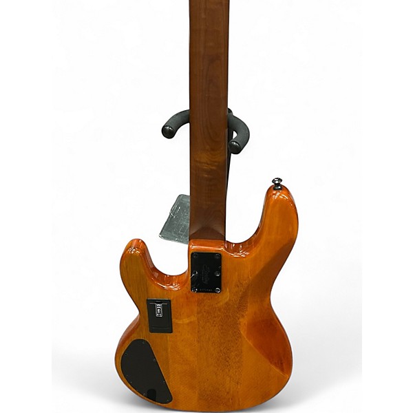 Used Sterling by Music Man RAY34 HH Amber Electric Bass Guitar
