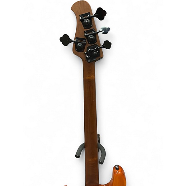 Used Sterling by Music Man RAY34 HH Amber Electric Bass Guitar