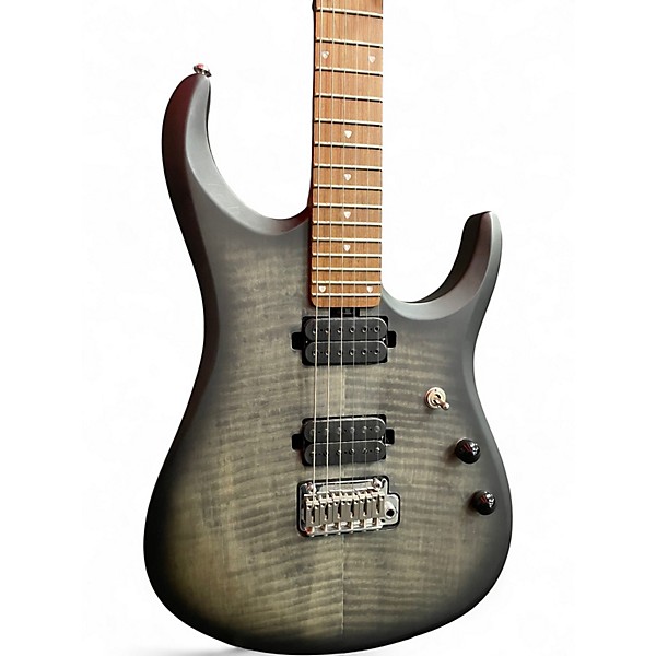 Used Sterling by Music Man John Petrucci Sig JP150FM Trans Black Satin Solid Body Electric Guitar