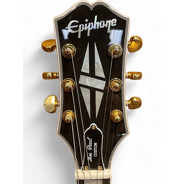 Used Epiphone LES PAUL CUSTOM FIGURED TRI BURST Solid Body Electric Guitar