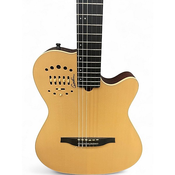 Used Godin Multiac Nylon Deluxe Natural Classical Acoustic Electric Guitar