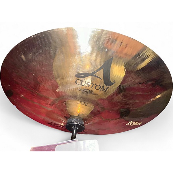 Used Zildjian 14in A Custom Hi Hat Pair Cymbal
